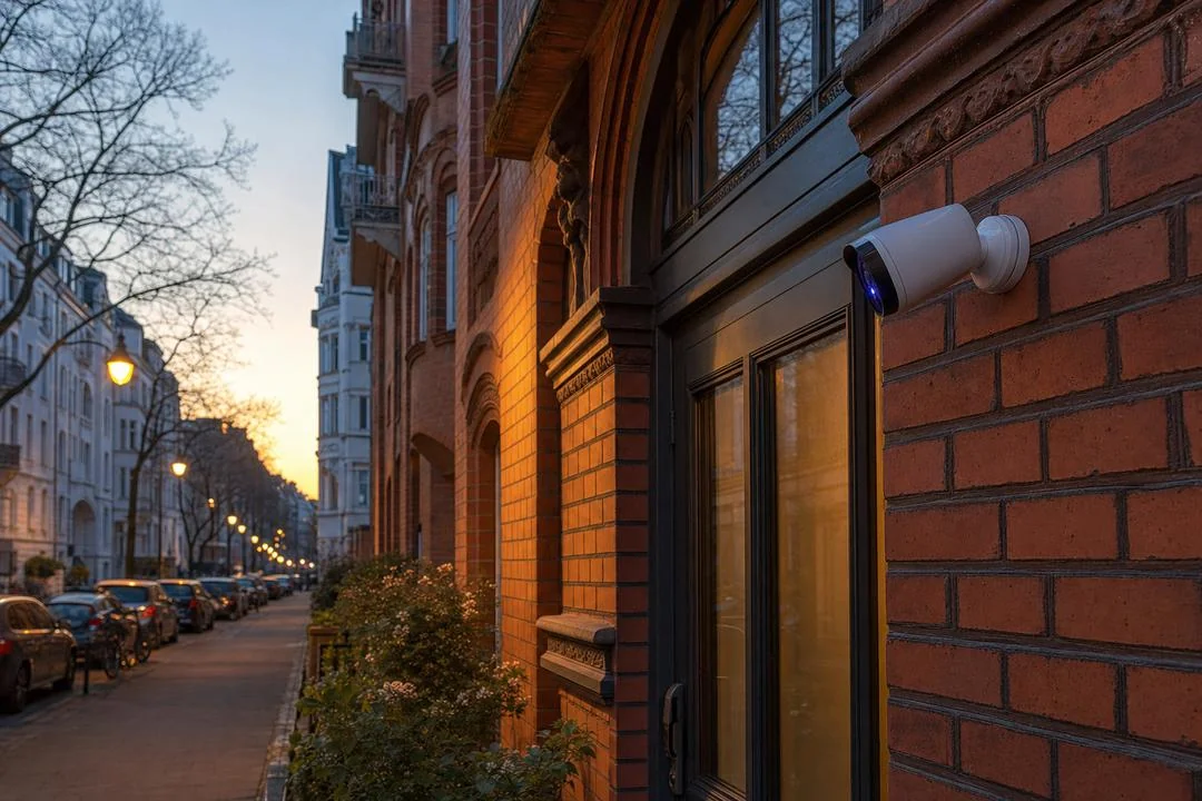 Hamburger Altbau mit AirScarves Sicherheitskamera